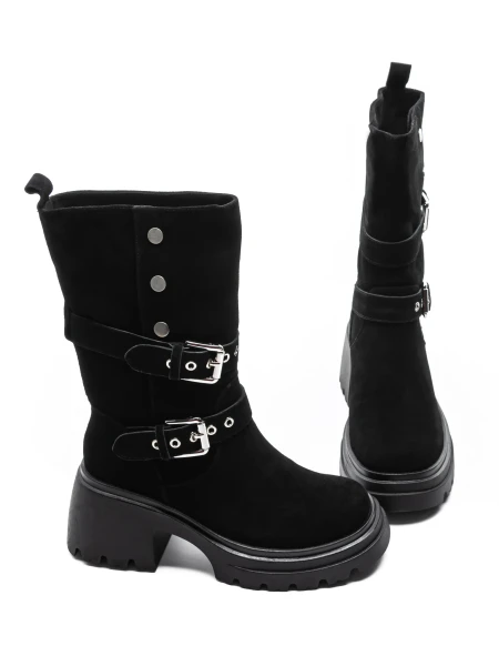 Ghete Dama din piele naturala 52AD11 Negru | Pantoful » Pantoful.ro