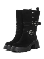 Ghete Dama din piele naturala 52AD11 Negru | Pantoful » Pantoful.ro