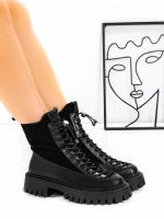 Ghete Dama din piele naturala 52AD8 Negru | Pantoful » Pantoful.ro