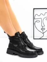 Ghete Dama din piele naturala 52AD7 Negru | Pantoful » Pantoful.ro