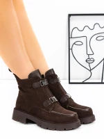 Ghete Dama din piele naturala 52AD7 Maro | Pantoful » Pantoful.ro