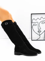 Cizme Dama din piele naturala 52AD6 Negru | Pantoful » Pantoful.ro