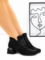 Botine Dama cu Toc gros K244-93R Negru | Jose Simon » Pantoful.ro