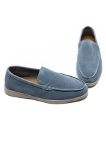 Mocasini Barbati din piele naturala 5NXE58 BLUE | PANTOFUL