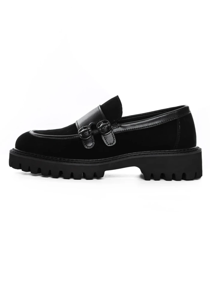 Pantofi Casual Barbati din piele naturala 5NXE66 BLACK | PANTOFUL