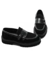 Pantofi Casual Barbati din piele naturala 5NXE66 BLACK | PANTOFUL