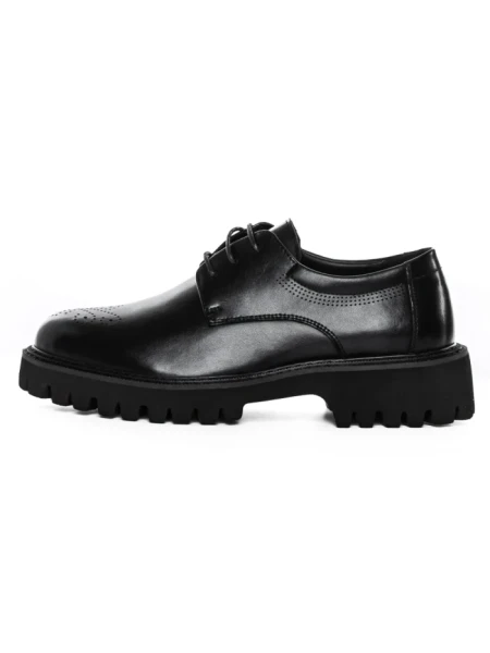 Pantofi Casual Barbati din piele naturala 5NXE68 BLACK | PANTOFUL