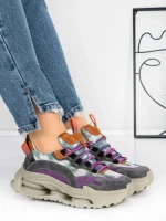 Pantofi Sport Dama din piele naturala 36868-1 PURPLE | ADVANCER