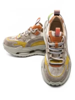 Pantofi Sport Dama din piele naturala 36868-1 YELLOW | ADVANCER