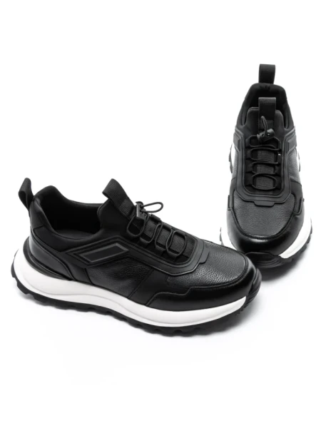 Pantofi Sport Barbati din piele naturala 5306 BLACK | ADVANCER