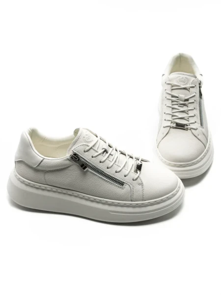 Pantofi Sport Barbati din piele naturala 5305 WHITE | ADVANCER