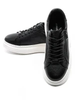 Pantofi Sport Barbati din piele naturala 5305 BLACK-WHITE | ADVANCER