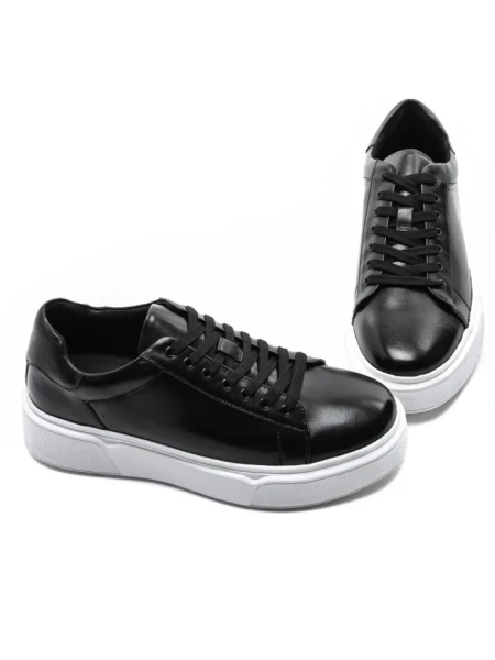 Pantofi Sport Barbati din piele naturala A921-1X BLACK | ADVANCER