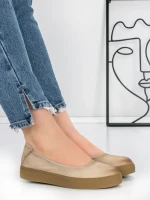 Balerini Dama din piele naturala N3301 CREAM | ADVANCER