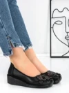 Balerini Dama din piele naturala F166 BLACK | ADVANCER