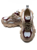 Pantofi Sport Dama din piele naturala Y5757-1 WINE | ADVANCER