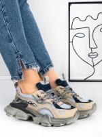 Pantofi Sport Dama din piele naturala Y5757-1 BLUE | ADVANCER