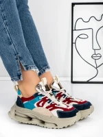 Pantofi Sport Dama din piele naturala 36899 BLUE | ADVANCER