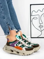 Pantofi Sport Dama din piele naturala 36899 BROWN | ADVANCER