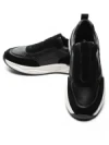 Pantofi Sport Barbati din piele naturala 12-182 BLACK | ADVANCER