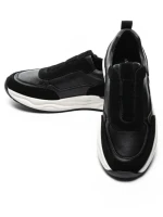 Pantofi Sport Barbati din piele naturala 12-182 BLACK | ADVANCER