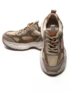 Pantofi Sport Dama din piele naturala HY3332 KHAKI-APRICOT | ADVANCER