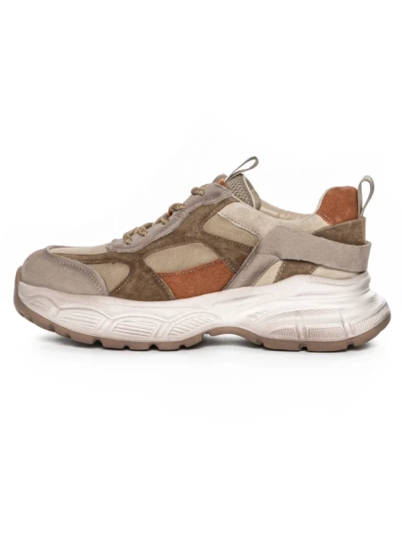 Pantofi Sport Dama din piele naturala HY3332 KHAKI-APRICOT | ADVANCER