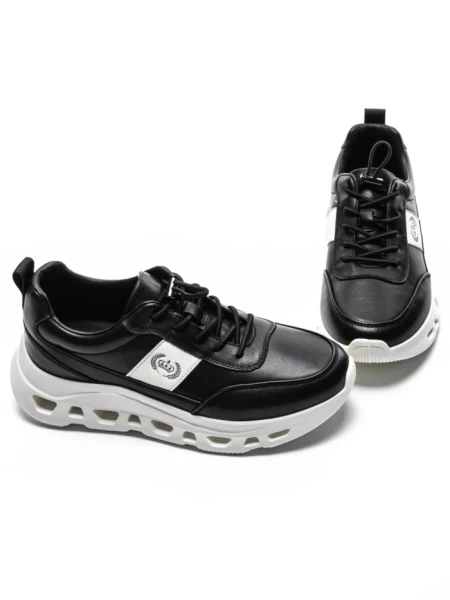 Pantofi Sport Barbati din piele naturala 5308 BLACK | ADVANCER