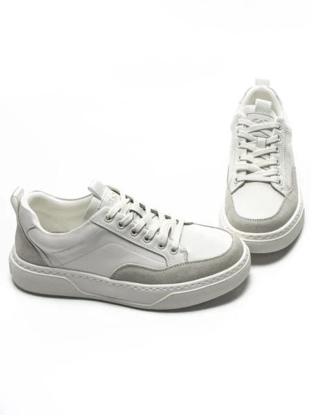 Pantofi Sport Barbati din piele naturala 5320 WHITE | ADVANCER