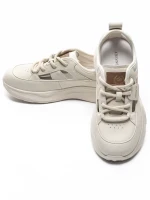 Pantofi Sport Dama din piele naturala 70136X CREAM | ADVANCER