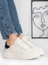 Pantofi Sport Dama din piele naturala FP26309 WHITE-BLACK | ADVANCER