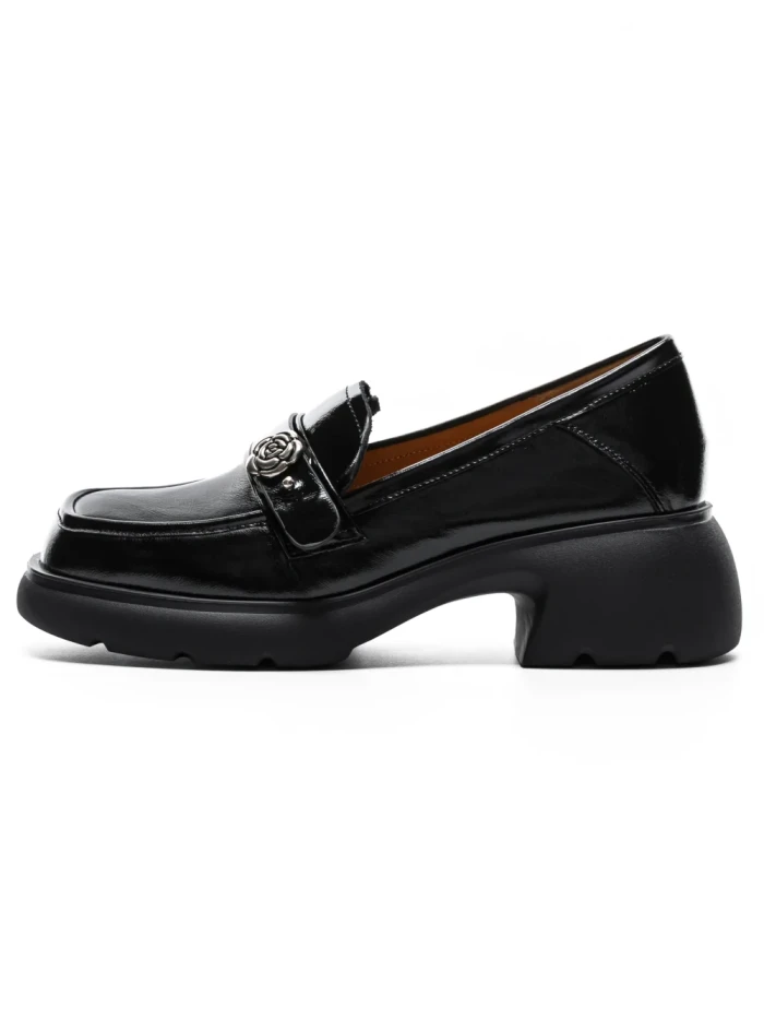 Pantofi Casual Dama din piele naturala 558058-7 BLACK | ADVANCER