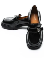 Pantofi Casual Dama din piele naturala 558058-7 BLACK | ADVANCER