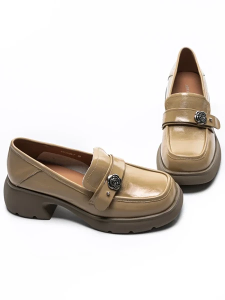 Pantofi Casual Dama din piele naturala 558058-7 APRICOT | ADVANCER