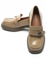 Pantofi Casual Dama din piele naturala 558058-7 APRICOT | ADVANCER