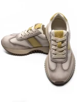 Pantofi Sport Dama din piele naturala KM3309 YELLOW | ADVANCER