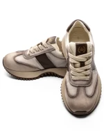 Pantofi Sport Dama din piele naturala KM3309 COFFEE | ADVANCER