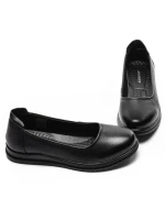 Balerini Dama din piele naturala 6651 BLACK | ADVANCER