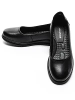 Balerini Dama din piele naturala 6651 BLACK | ADVANCER