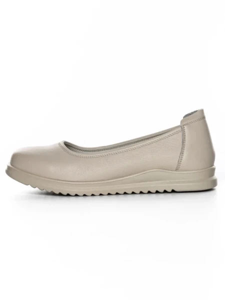 Balerini Dama din piele naturala 6651 CREAM | ADVANCER