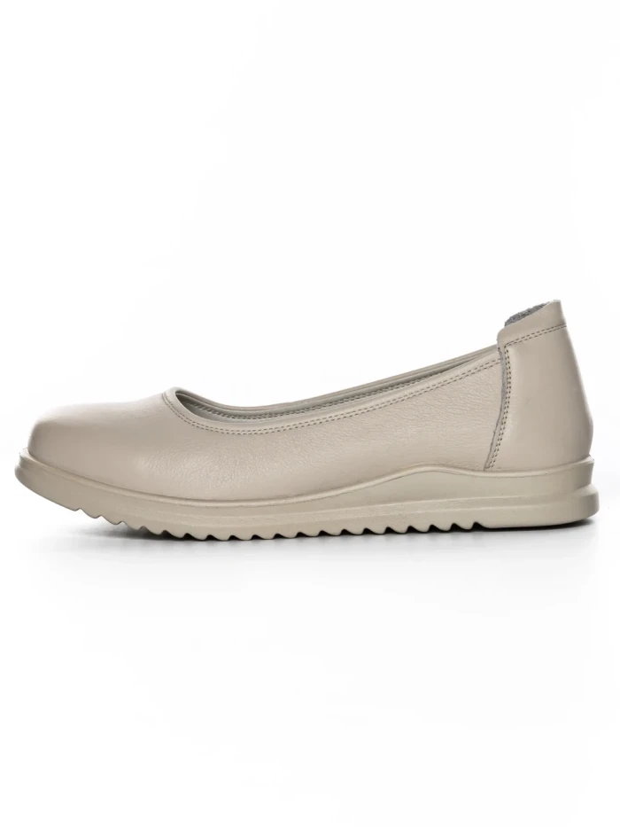 Balerini Dama din piele naturala 6651 CREAM | ADVANCER