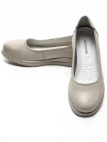 Balerini Dama din piele naturala 6651 CREAM | ADVANCER