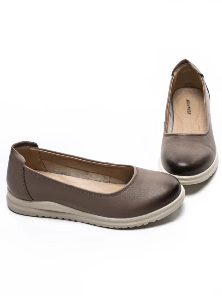 Balerini Dama din piele naturala 6651 DARK APRICOT | ADVANCER