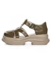 Sandale Dama din piele naturala 10668 KHAKI | ADVANCER