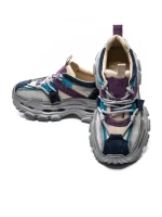 Pantofi Sport Dama din piele naturala HY2986 CREAM-PURPLE | FRANCO GERARDO