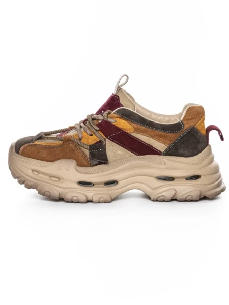 Pantofi Sport Dama din piele naturala HY2986 APRICOT-WINE | FRANCO GERARDO