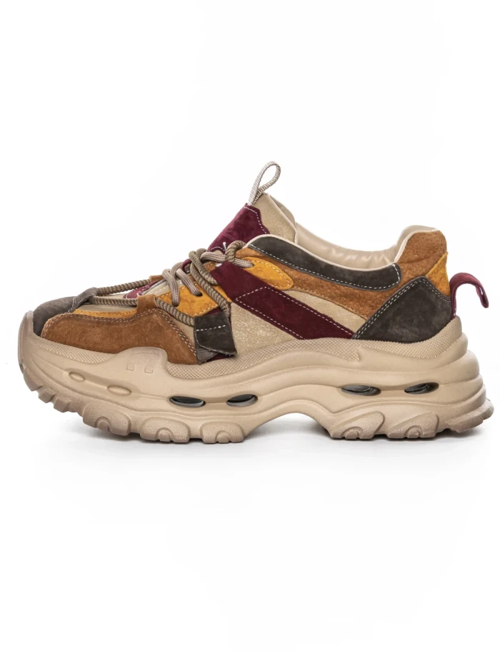 Pantofi Sport Dama din piele naturala HY2986 APRICOT-WINE | FRANCO GERARDO