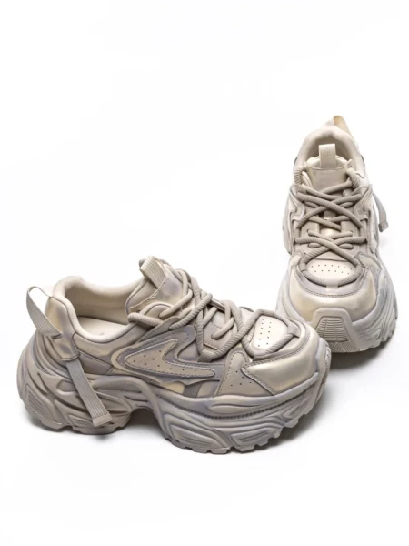 Pantofi Sport Dama din piele naturala 918-1 CHAMPAGNE | FRANCO GERARDO