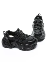 Pantofi Sport Dama din piele naturala 918-1 BLACK | FRANCO GERARDO