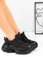 Pantofi Sport Dama din piele naturala 918-1 BLACK | FRANCO GERARDO